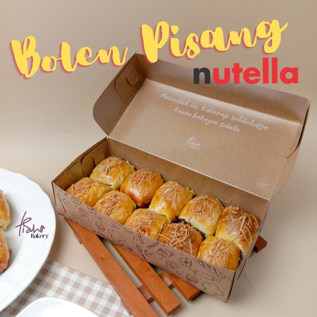 

Bolen Pisang isi 10 rasa Nutella Chocolate Hazelnut