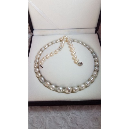 kalung mutiara air laut silver