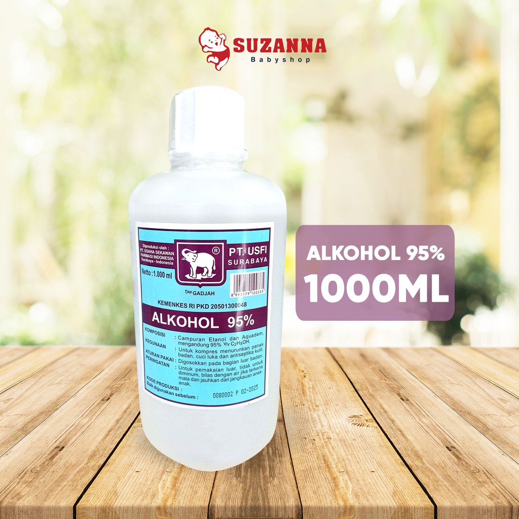 Cap Gajah Alkohol 95% 1000 ml