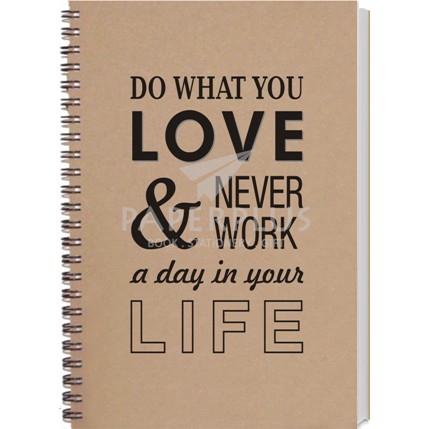 

Spiral Notebook A5 Craft Do What You Love & Never