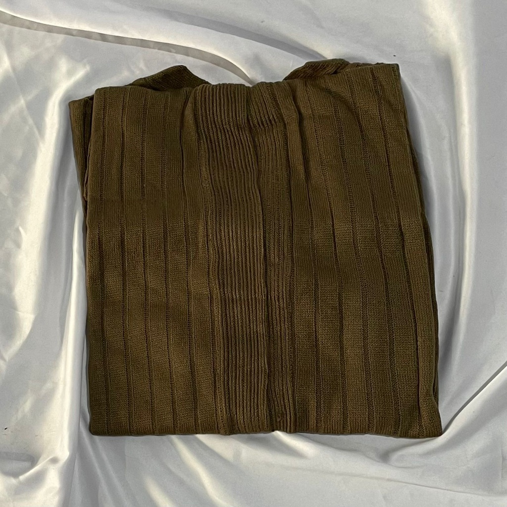 Cardigan - Kardigan Wanita - Outer Wanita - Cardigan Rajut - Atasan Wanita - Atasan Wanita Lengan Panjang - Cardigan Crop - Liam Balero-Brown