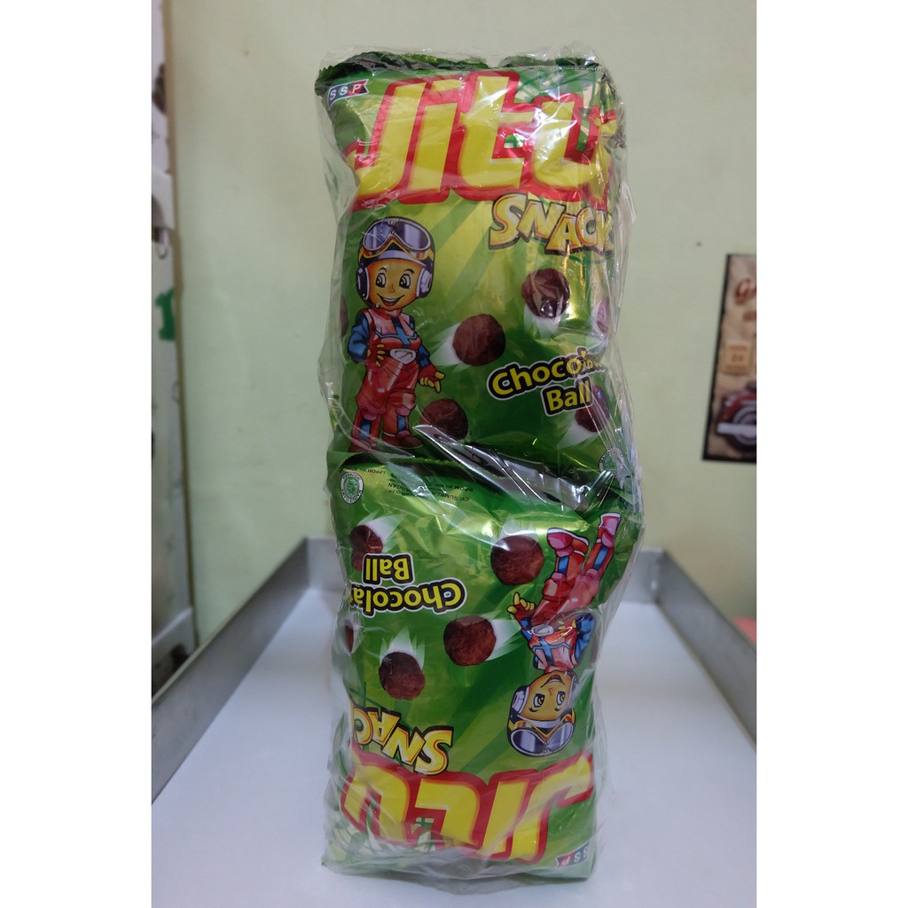 CHIKI JITU SNACK JADUL CHOCOLATE BALL 1 PAK ISI 10 PCS