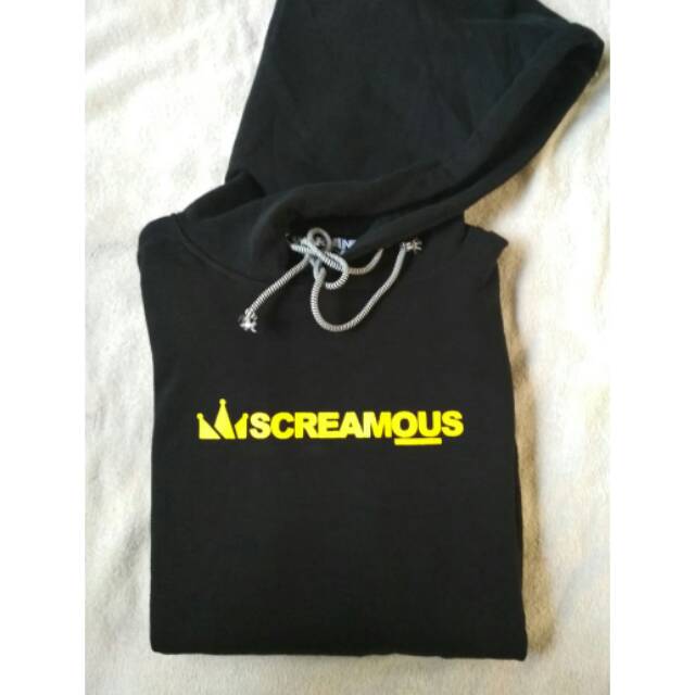 Hoodie Screamous hitam