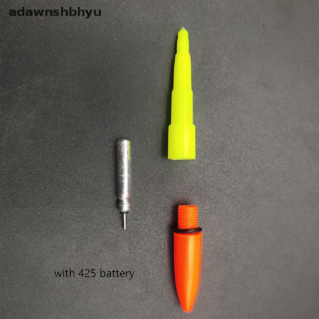 [adawnshbhyu] Tongkat Lampu Pancing Kerja LED Bercahaya Pelampung Malam Memancing Pelampung Bobber Aksesori