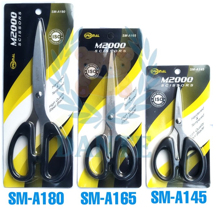 

kertas-pemotong- gunting baja sedang 16cm ( m2000 original sm-a165 ) -pemotong-kertas.