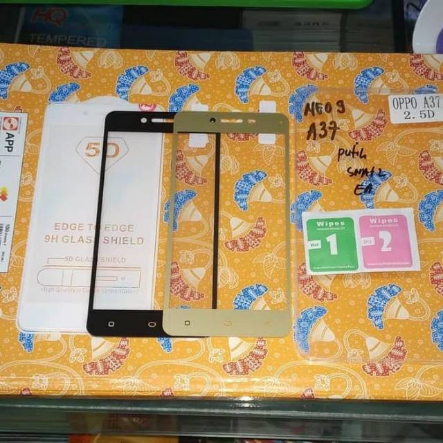 Tempered glass Oppo Neo 9 Antigores Oppo A37 Screen Guard Oppo A37 Neo 9 Full