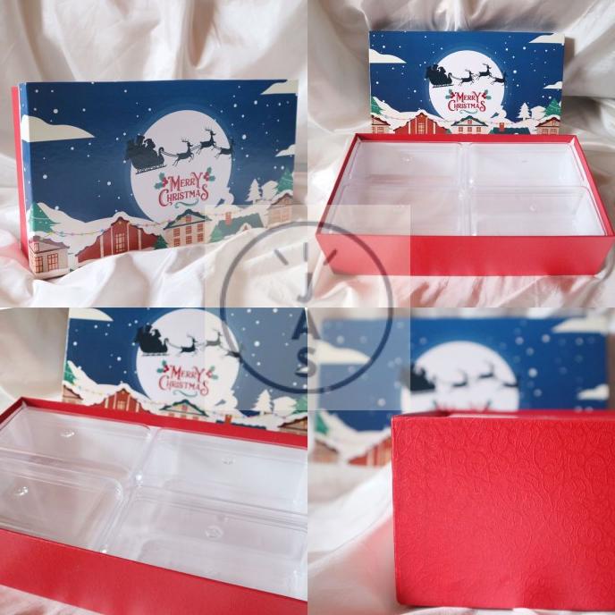 

[COD] kotak kue 30x16,5x7,5 hard box / hand made / box kue edisi natal [COD]