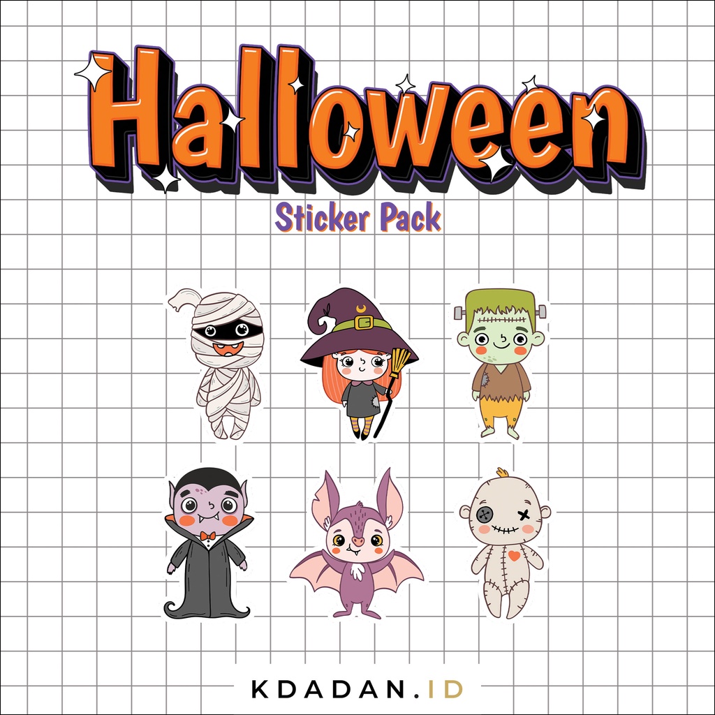 

Halloween Sticker Mini Pack / Stiker / HLWN-001