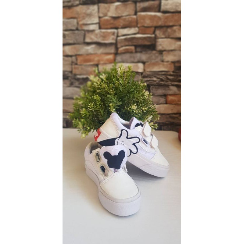 SEPATU VANS ANAK MICKEY PUTIH PREMIUM QUALITY VANS MICKEY PUTIH ANAK