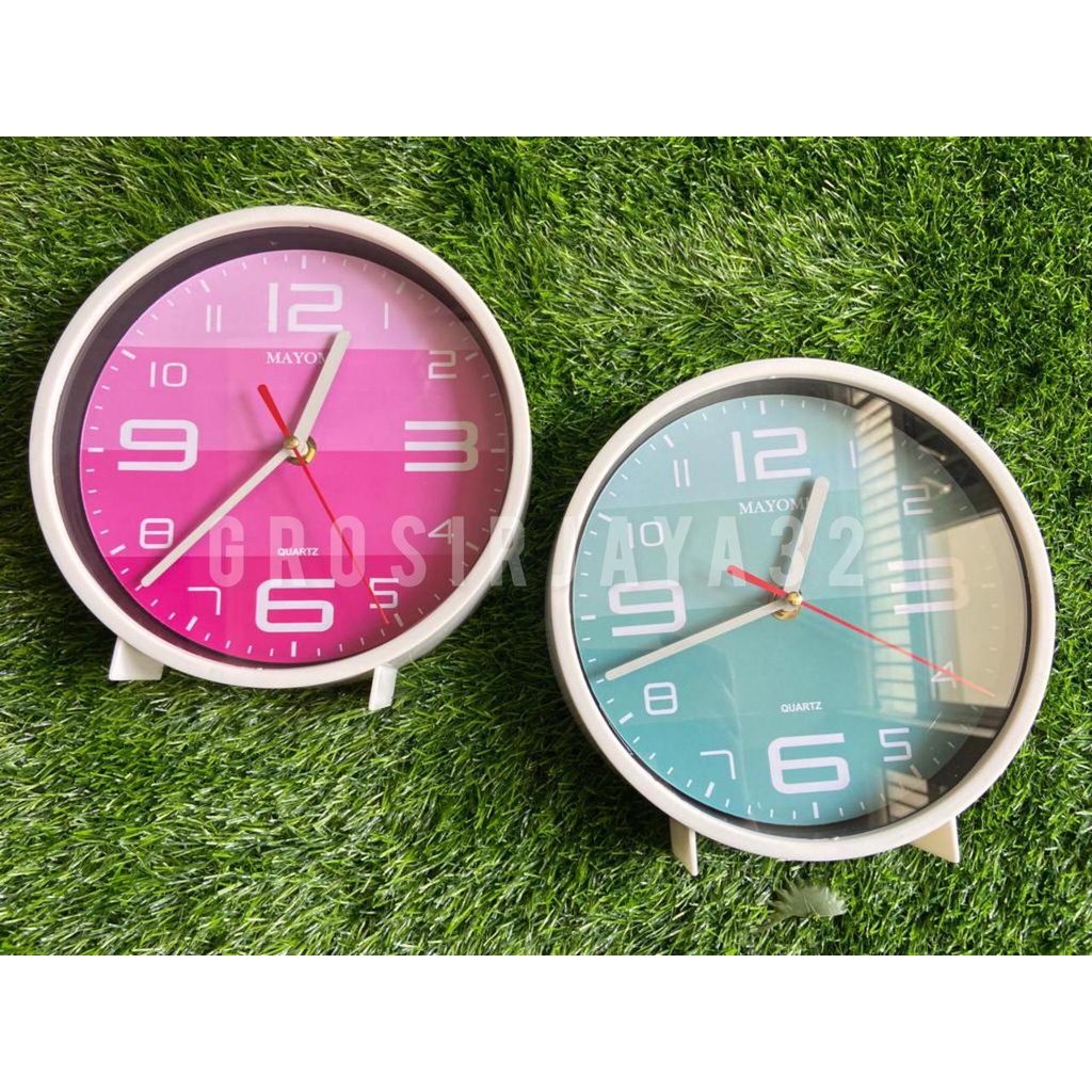 (GROSIRJAYA32) Jam dinding murah COLOURFUL model Minimalis Modern Elegan Mewah