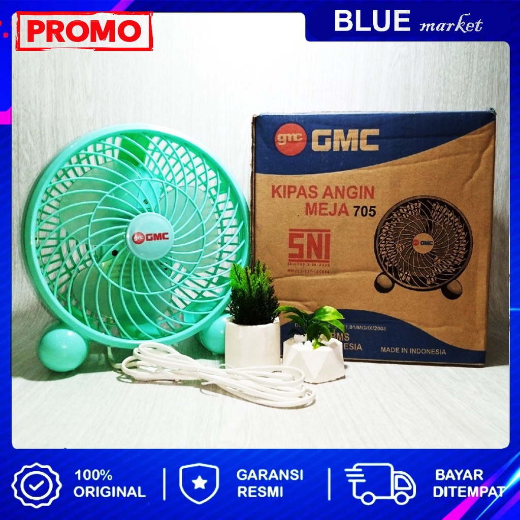 GMC KIPAS ANGIN MEJA 7&quot; / DESK FAN 705 || KIPAS ANGIN || KIPAS ANGIN DUDUK || KIPAS ANGIN || BERKUALITAS ||