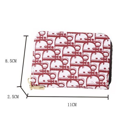 BBS DP07 Dompet Kartu Resleting Dompet Mini Wanita Import Korea Fashion Murah