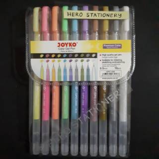 Pen gel zebra kokoro lancar 0.5 mm tinta biru .12 pcs