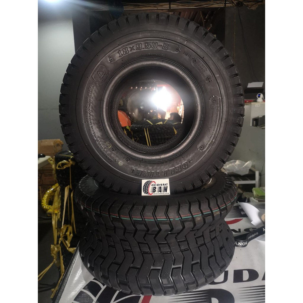 Ban ATV Ring 8 Tapak Aspal Ukuran 18 x 9.50 - 8 rover buggy mobile golf DELI TIRE SWALLOW belakang