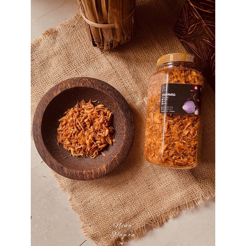 

PRE-ORDER Premium Bawang Goreng Toples Jumbo Original 220 gr | Siwang 250 gr