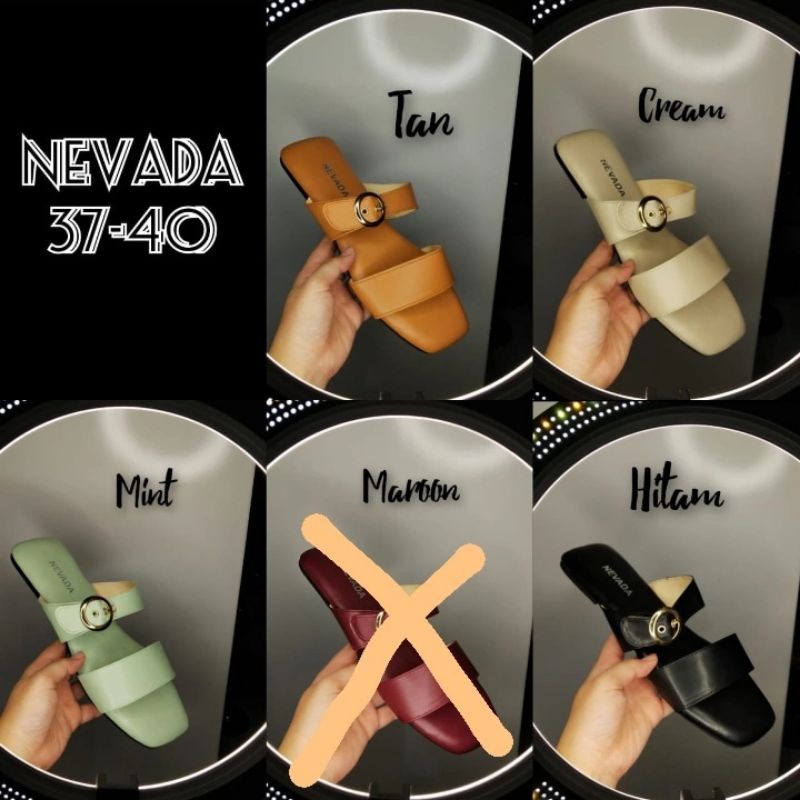 sendal wanita slop Nevada terbaru