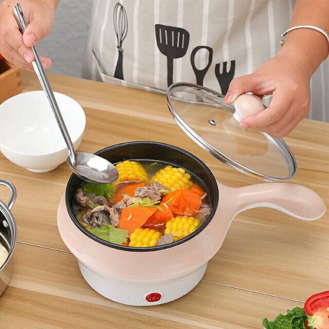 SHENAR COD (1300GRAM) Cooking pot| PANCI STREMER LISTRIK / Multifunctional Electric Fry Pan Panci Listrik Panci Lapisan Keramik |Panci Listrik Serbaguna 1.2L Electric