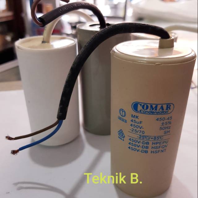 kapasitor 45 45uF 450 450V kapasitor kabel