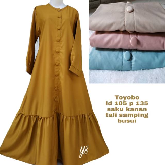 Gamis toyobo rempel bawah