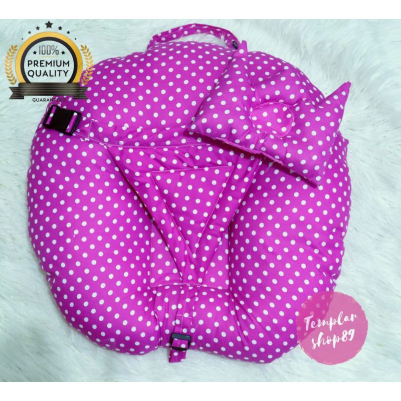 sofa bayi sabuk pengaman / baby launcer free bantal dan tas