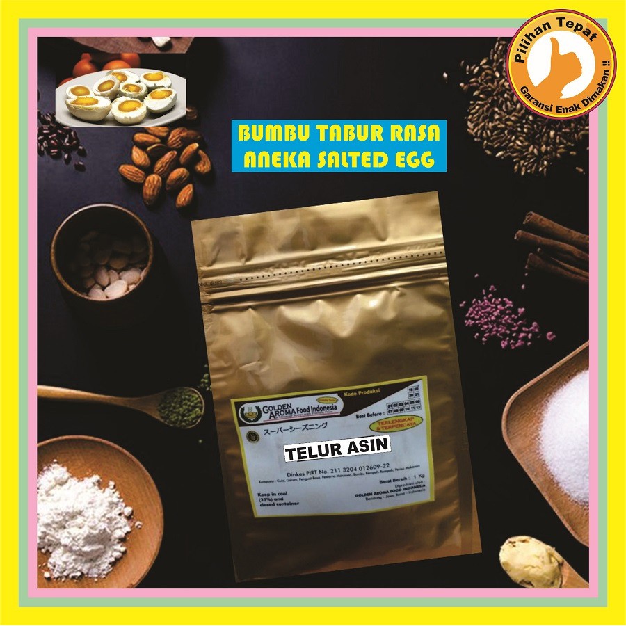 

Bumbu Tabur Aneka Rasa Telur Asin 1 kg Enak Murah Lezat Gurih Rasa Salteg Egg