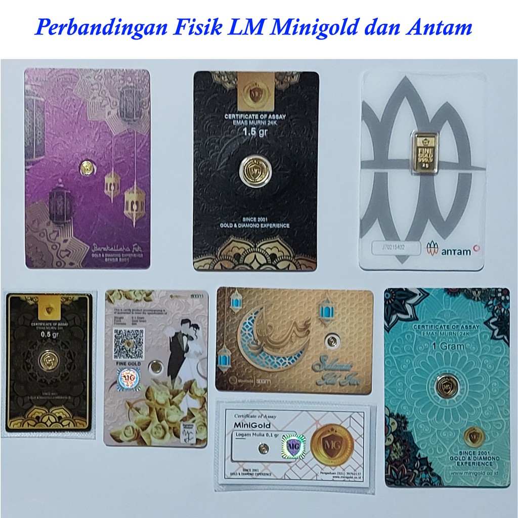 Minigold Gift Series HAPPY BIRTHDAY Asli Logam Mulia Emas Murni 24 Karat GiftCard Hadiah Ulang Tahun