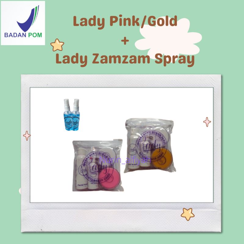 Lady cream + Zamzam spray skincare