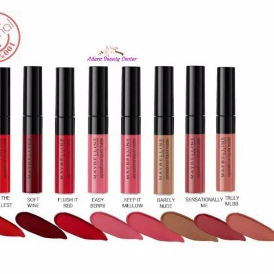 Best Lipstik maybeline/Maybelline Sensational Liquid Matte Lip Cream ORIGINAL ✬