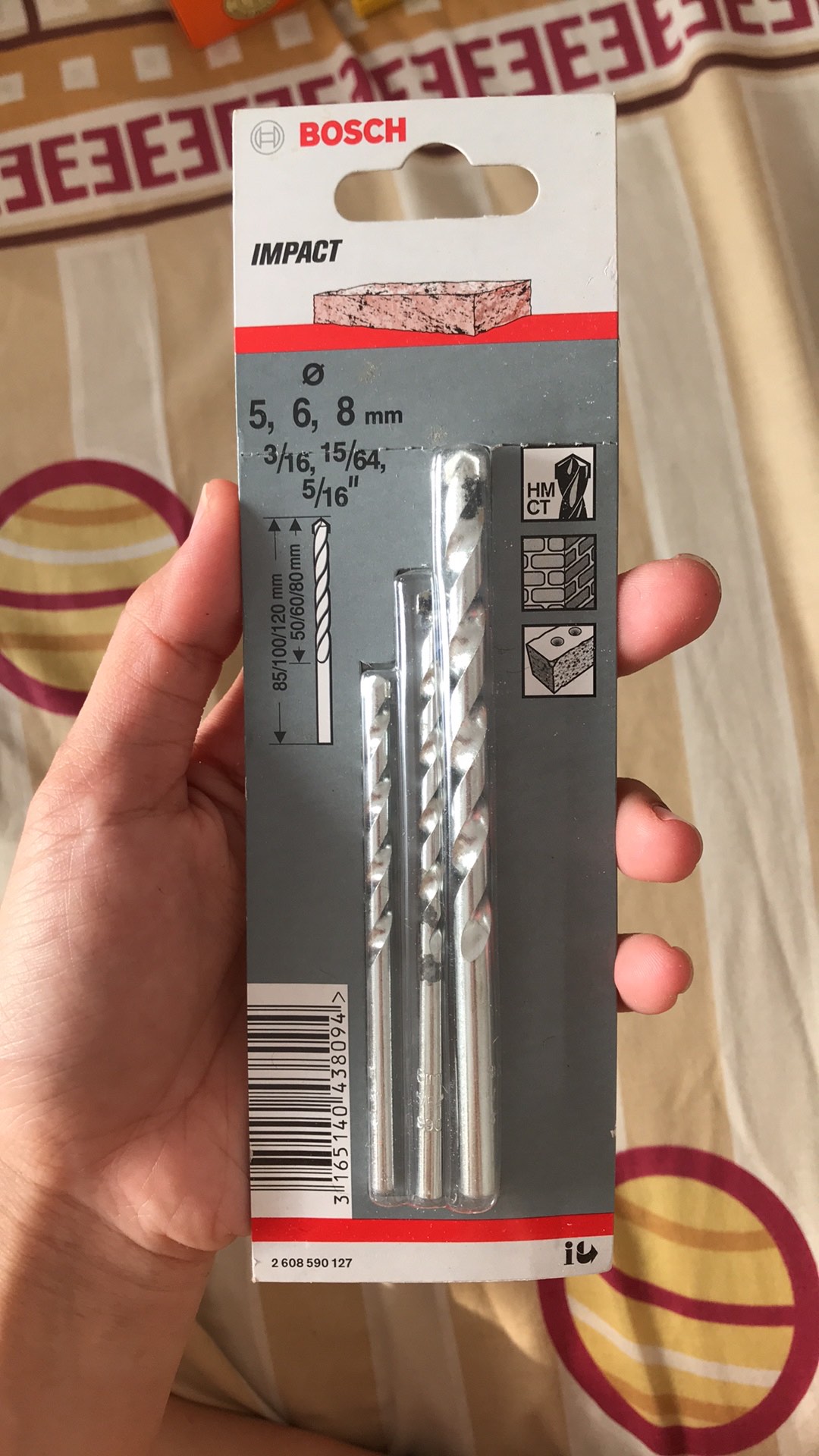 Bosch Mata Bor Set Tembok Beton 3 Pcs