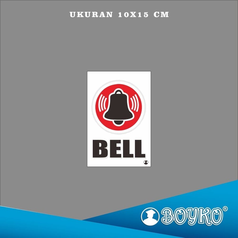 

Acrylic Sign / Papan Tanda " Bell