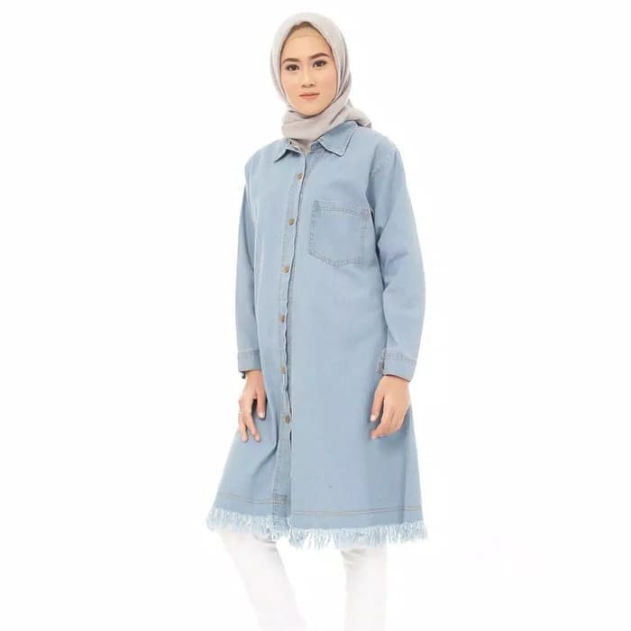 Baju Atasan Tunik Baju Wanita Atasan Wanita Tunik Jeans