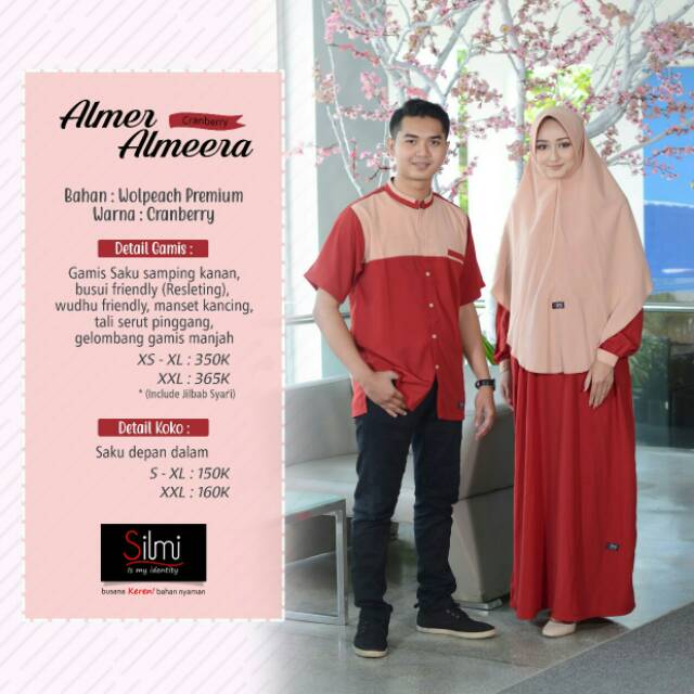 Almer almera / gamis couple / gamis keluarga / gamis silmi