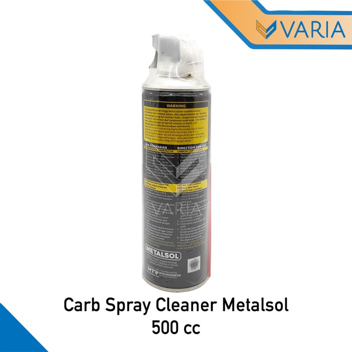 Carburator Cleaner Carb Spray Metalsol by MTR 500 cc