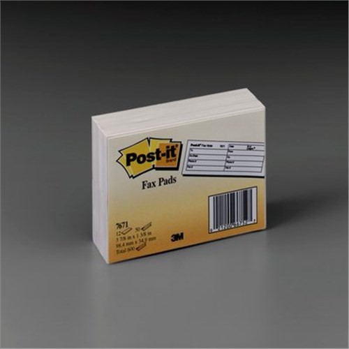 3M POST IT FAX PADS 7671 (98,4MM X 34,9MM) (PAD)