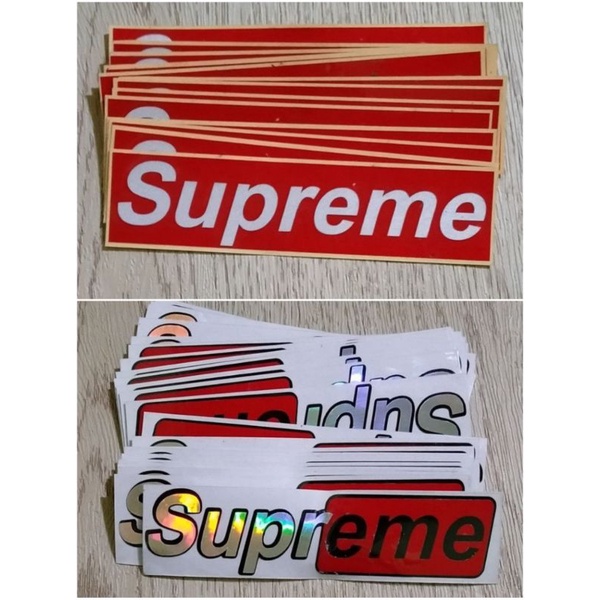 STICKER SUPREME CUTTING STICKER MOTOR MOBIL STIKER LAPTOP
