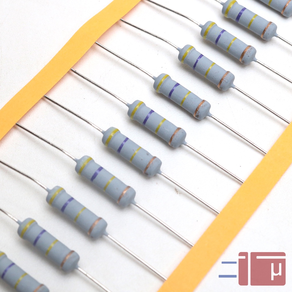 Resistor 470K 2W Metal Oxide 5% Taiwan Kaki Tembaga