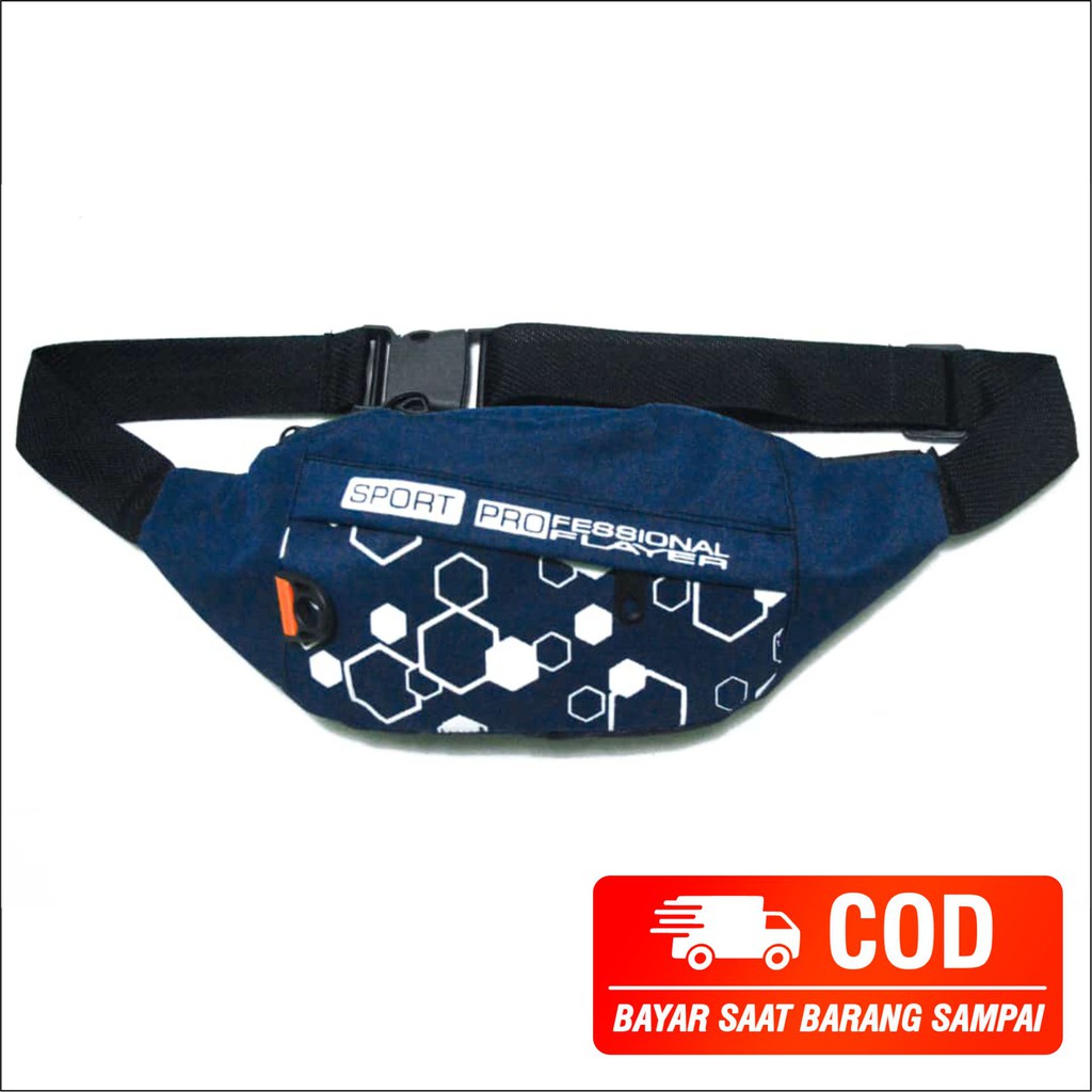 Tas Selempang Waistbag Tas Pinggang Pria Model Sablon Distro - PG - 8830