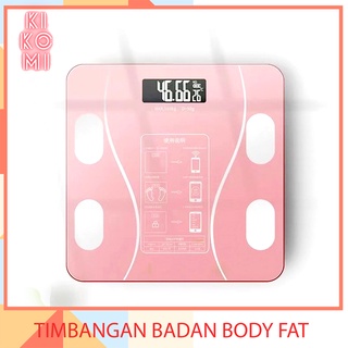 timbangan badan digital body fat monitor with app smart weight scale kk