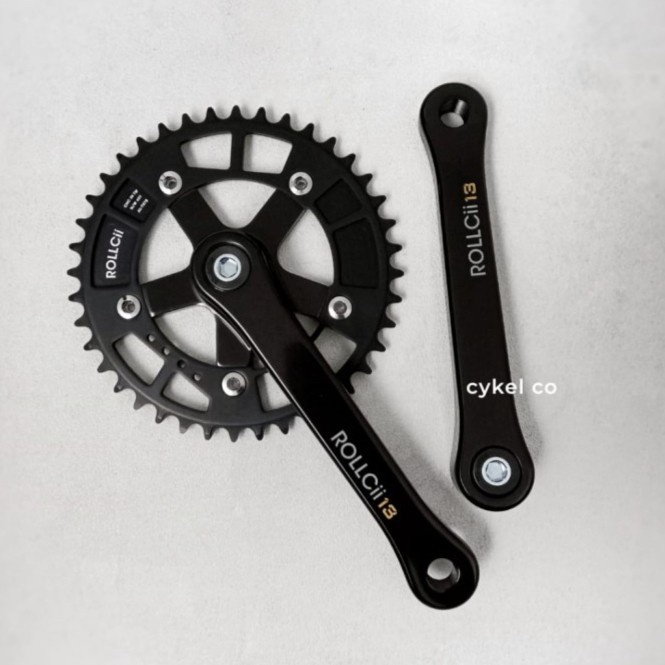 rollcii 13 crankset black BCD 110 crank arm 165mm chainring 42T