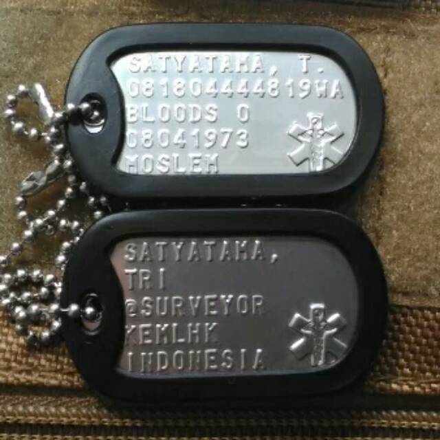 Kalung Dog Tag model Medical Logo
