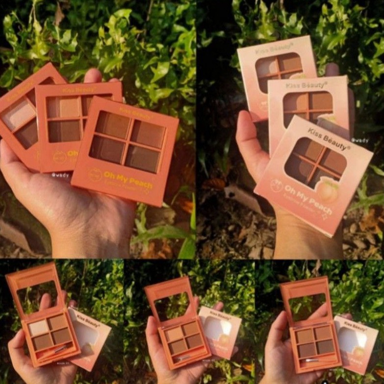 KISS BEAUTY OH MAY PEACH EYEBROW POWDER