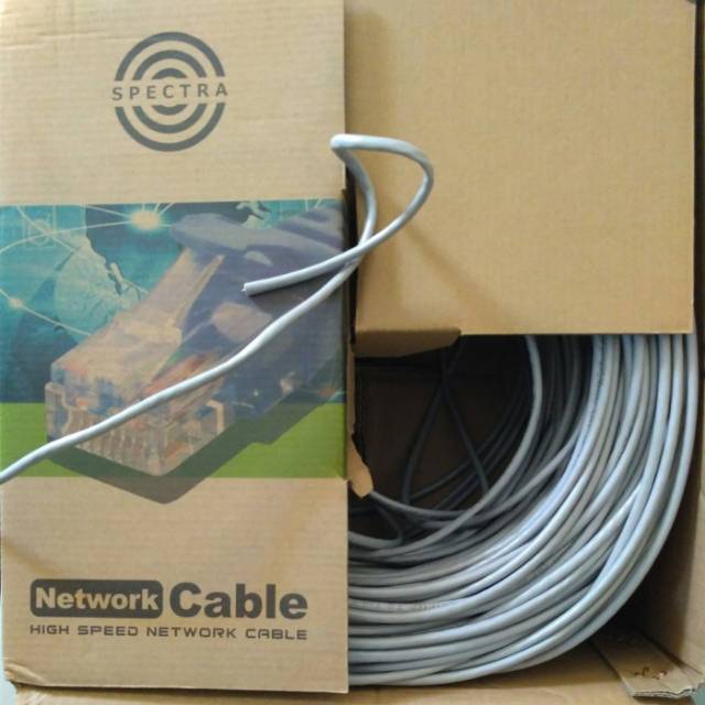 Kabel LAN UTP Cat5E Meteran merk Spektra & Eyota