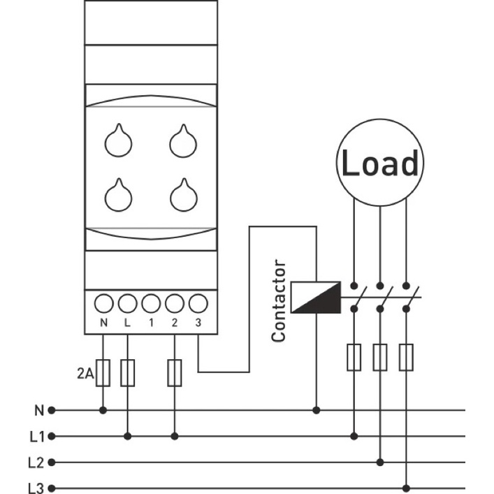 Relay GKM-11 220VAC MonoPhase Overvoltage Undervoltage Protection