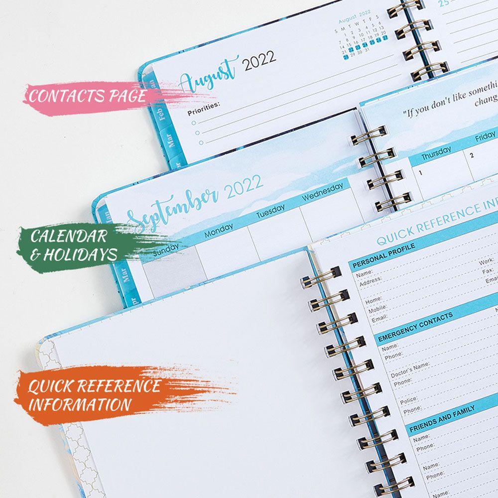 Lanfy 2022catatan Jadwal Paket Mingguan Bulanan2023Perlengkapan Kantor Sekolah Agenda Harian Mingguan Notepad