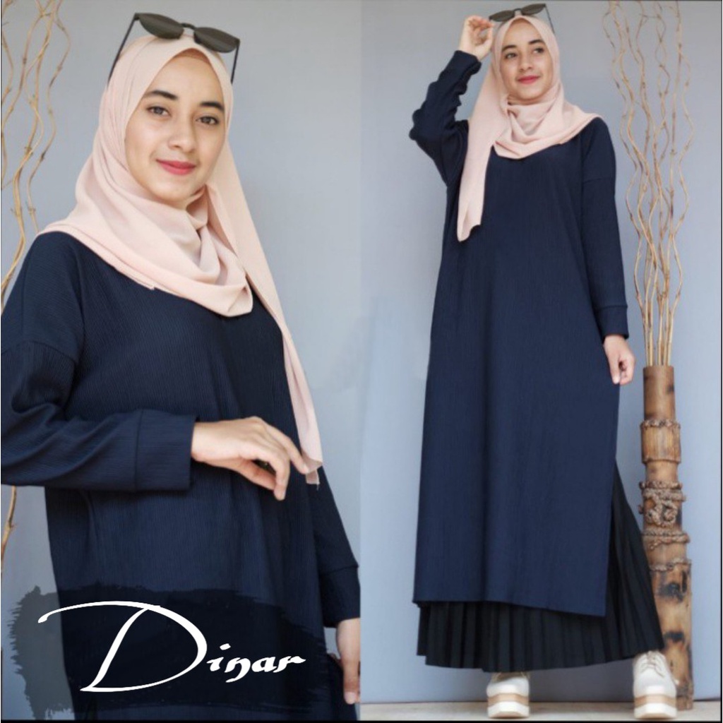 ( COD ) ORB DINAR LONG TUNIK KAOS POLOS