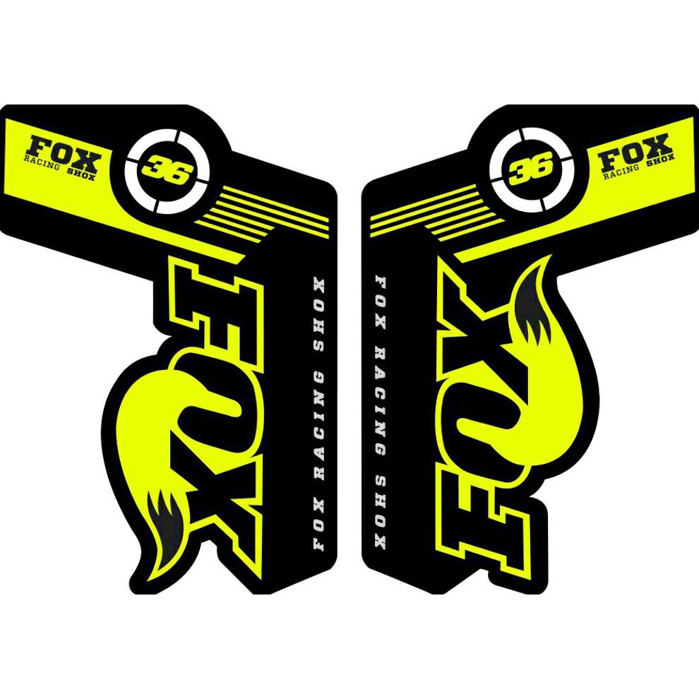 decal stiker fork shock fox evolution