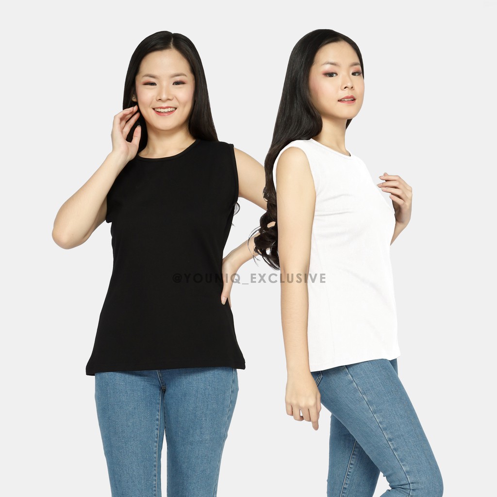 Inner Kaos Tanpa Lengan Sleeveless Unisex By YOUNIQ-1