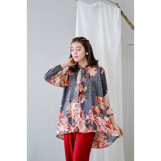 Modera Set Baju Setelan Terbaru Bahan Maxmara Lux Long Tunik Set Remaja Dewasa  (Ld 108 )