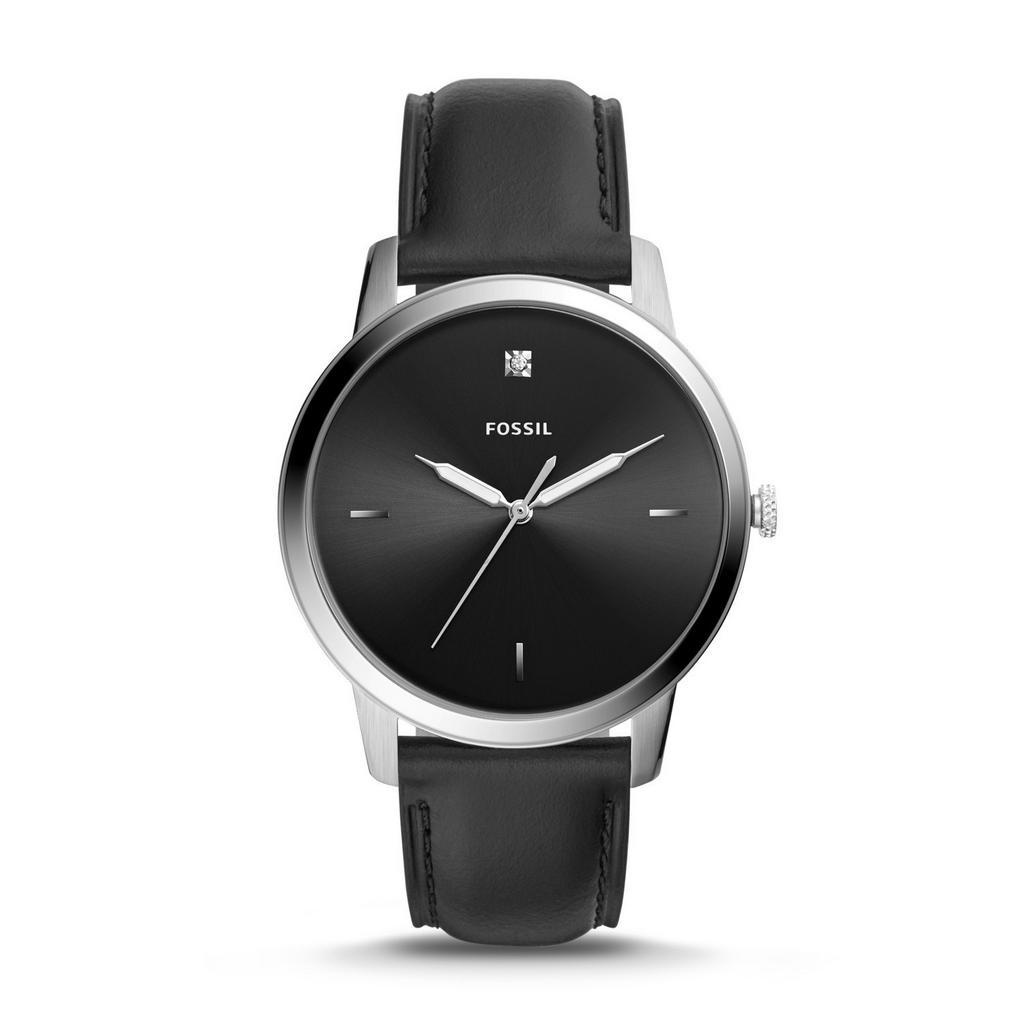 Fossil The Minimalist Carbon Series Three-Hand Black [FS5497]