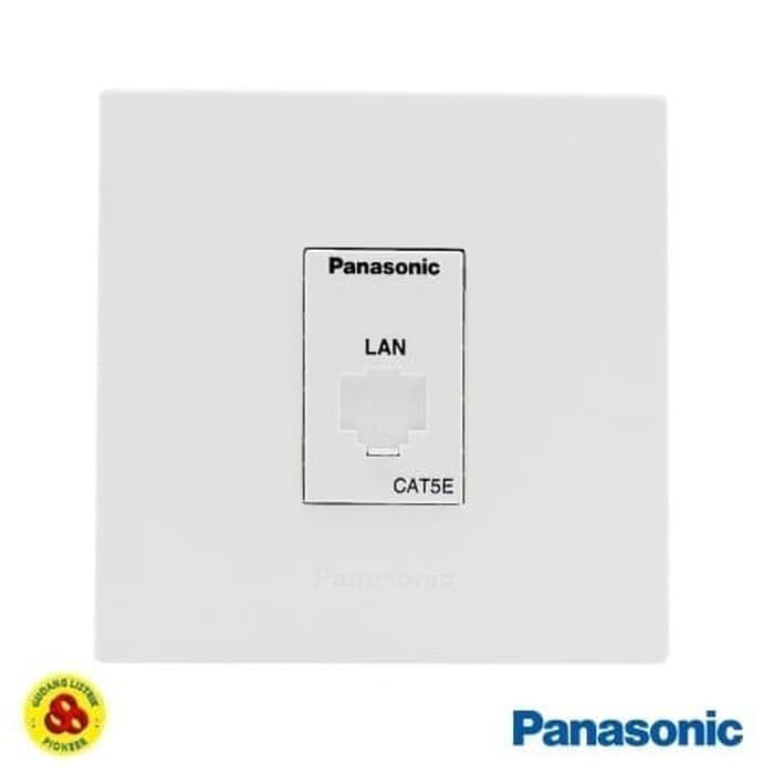 Panasonic Stop Kontak Data Cat5 WESJ78019 + WEJ2488 Cat5E Style Series